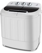 Compact Mini Twin Tub Washing Machine 13lbs Portable Washer And Dryer Laundry Rv