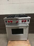 Wolf R304 30 Professional All Gas Range Oven 4 Burner Stainless