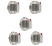 5 X Knob Dial Compatible With Samsung Range Nx58f5500ss Nx58h5600ss