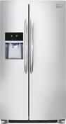 Frigidaire Ffss2615ts 25 5 Cu Ft Side By Side Refrigerator Silver