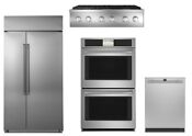 Ge Cafe Kitchen Package W 42 Built In Refrigerator And Rangetop Double Oven
