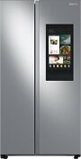 Samsung Rs28a5f61sr 36 Inch Freestanding Side By Side Smart Refrigerator With 27