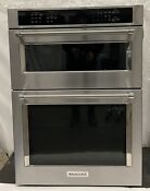 Kitchenaid Koce500ess 30 Electric Convection Wall Oven W Microwave Ss