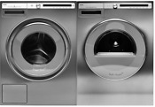 Asko Titanium Front Load Side By Side Washer Dryer Set Aswadret41141