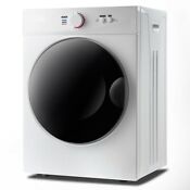 Kozart Wall Mountable 4 Cubic Feet Electric Dryer With Steam Dry White