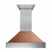 Zline 30 New Snow Stainless Steel Hand Hammered Copper Wall Range Hood 8654hh 30