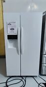 Frigidaire 25 6 Cu Ft White Side By Side Refrigerator With Ice Maker Frss2623aw