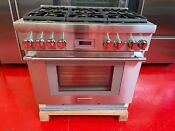 36 Thermador Pro Harmony Gas Range Prg366wh 01 Used 2019 