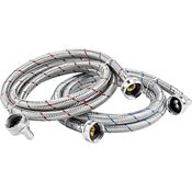 4ft Washing Machine Hoses Burst Proof Water Supply Lines With 90 Degree Elbow 