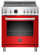 Rosso Red Bertazzoni Professional Series Prof304insrot 30 Inch Induction Range