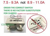 7 5 9 3a Whirlpool Range Burner Control Switch For Wp3148953 Amana Kenmore