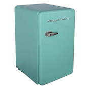 Compact Refrigerator Retro Vintage Style Mini Fridge Sea Blue Green 3 2 Cu Ft
