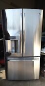 Ge Profile French Door Refrigerator Stainless Steel Touch Screen Bottom Freezer
