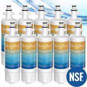 10 Pack Fit For Lg Lt700p Adq36006101 46 9690 Rwf1200a Refrigerator Water Filter