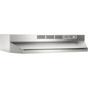 Broan 4130 30 W Steel Non Ducted Under Cabinet Range Hood Stainless Steel