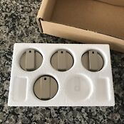 Genuine Wolf 30 Gas Cooktop Burner Knobs 824488 Stainless Steel Set Of Four