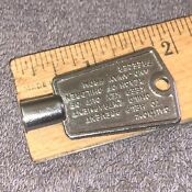 Vintage National Lock Freezer Key 5 Point Type Used 