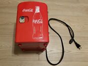 6 Can Cooler Mini Fridge Car Office Personal Portable Coca Cola Red Coke