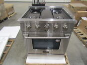 Kucht 30in Natural Gas Range W Extra Door And Kickplate Stainless Steel Kng301