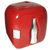 Retro Red Coca Cola Coke Mini Fridge Compact Personal Refrigerator Office Dorm