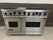 Viking Vgsc4866gss 48 Pro Gas Range Oven 6 Burners Griddle Stainless