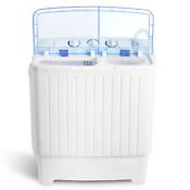 Portable Wash Machine 17 6lbs Mini Compact Twin Tub Laundry Washer Spin Dryer