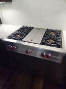 36 Wolf Stainless Gas Rangetop 4 Griddle Chicagoland