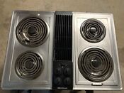 Jenn Air 30 Stainless Downdraft Electric Cooktop Vintage