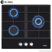 Gas Cooktop 2 5 Burners Drop In Stainless Steel Tempered Glass Lpg Ng Gas Stove