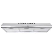 36 In Under Cabinet Range Hood 3 Prong Plug Stainless Steel Led Mesh Filters