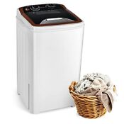 Qzexun Portable Machine Single Tub Wash And Spin Dryer 11lbs Capacity Camping