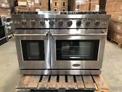 48 In Gas Range 6 Burners Stainless Steel Open Box Cosmetic Imperfections 