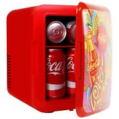 Coca Cola Cooler Warmer Portable Mini Fridge From World 1971 Series For Camping