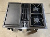 Jenn Air 30 Gas Cooktop With Downdraft Vent Jgd8130ads Stainless Steel Tested