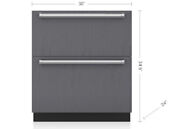 Sub Zero 30 Panel Ready Built In Refrigerator Drawers Id 30 Nationwide Shipping