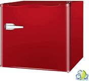 1 2 Cu Ft Red Mini Upright Freezer Compact Refrigerator Stainless Steel New