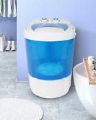 Mini Portable Washing Machine 7 7lbs Compact Washer Washer With Drain Hose Blue