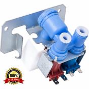 Refrigerator Dual Water Fill Inlet Valve Kit Ice Maker Genuine Oem Replacement