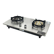 Gas Cooker Stainless Steel Gas Cooktops Built In Left 4 5kw 5 2kw Right