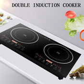 Portable 2400w Induction Cooktop Countertop Dual Cooker Burner Stove Hot Plate