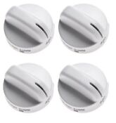 8273104 White Top Burner Knob Compatible With Whirlpool Range 2 Pack 