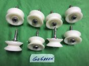 Ge Dishwasher Tub Wheel Rollers Lot Of 8 And Stud For Upper Rack Oem Wd12x332