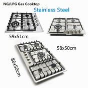 Stainless Steel 33 8 23 5 Burners Stove Top Built In Gas Propane Cooktop Stove