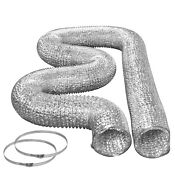 Dryer Vent Hose Kit With Clamps Foil Metal