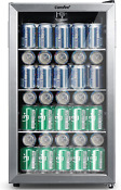 Crv115tast Cooler 115 Cans Beverage Refrigerator Adjustable Thermostat Glass