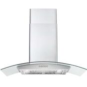 36 In Ducted Wall Mount Range Hood In Stainless Steel 380 Cfm Push Button