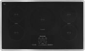 Kitchenaid 36 Built In Stainless Steel Electric Induction Cooktop Kicu569xss