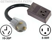 Welder 3 Prong 6 50r Receptacle To 3 Pin 10 30p Dryer Plug Power Cord Adapter
