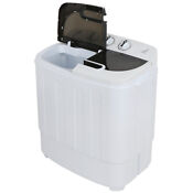 Compact Portable Washer And Dryer With Mini Washing Machine And Spin Dryer White