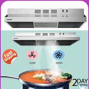 Range Hood Ducted Ductless Vent Hood Durable Stainless Steel Kitchen Hood 30 In